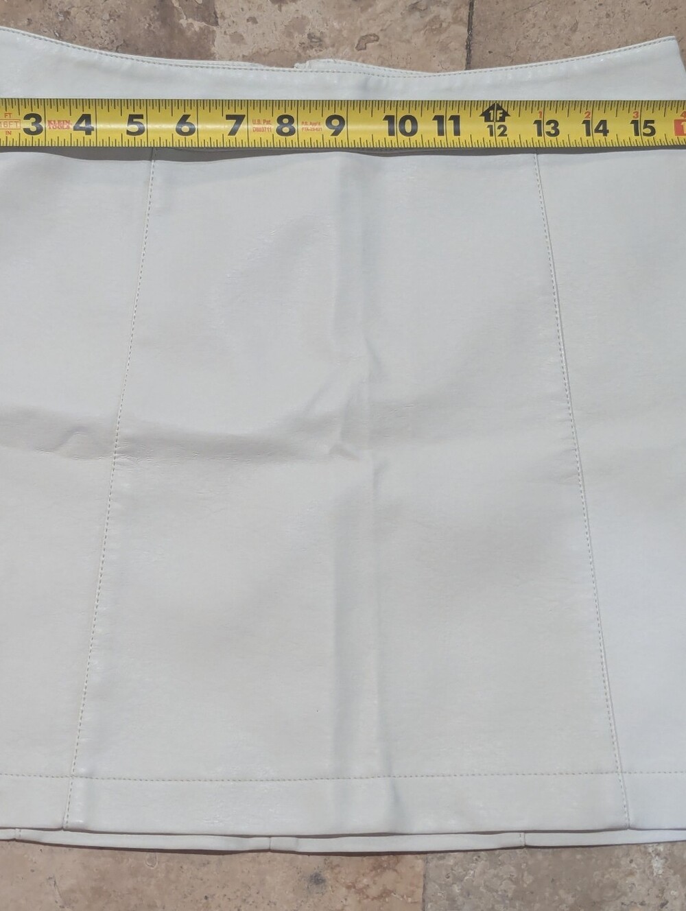 Forever 21 White Faux Leather Mini Skirt